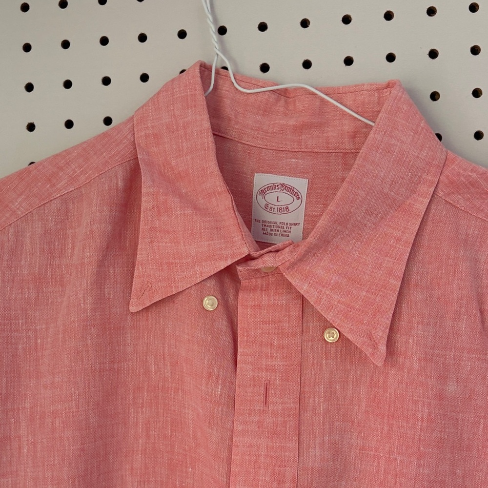Brooks Brothers Pink Casual Button-Down Shirt